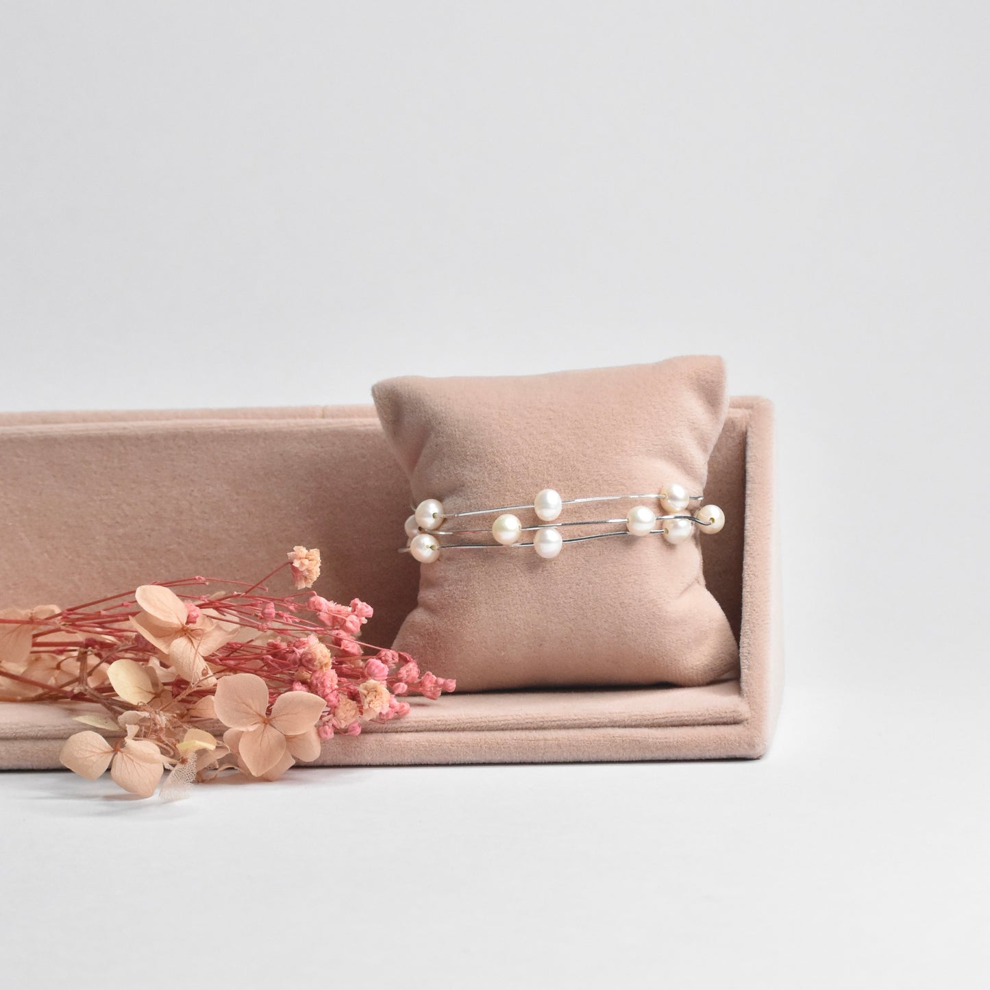 3 Line Pearl Bracelet