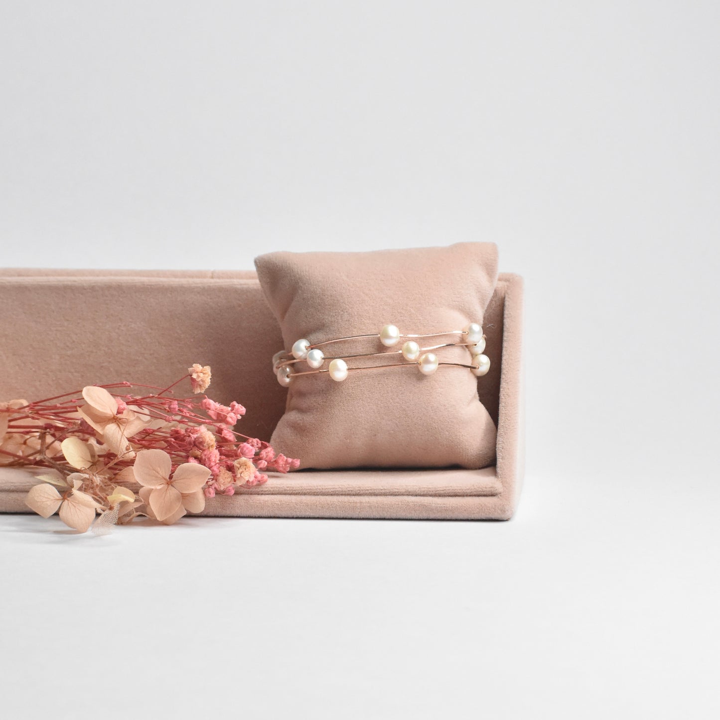 3 Line Pearl Bracelet