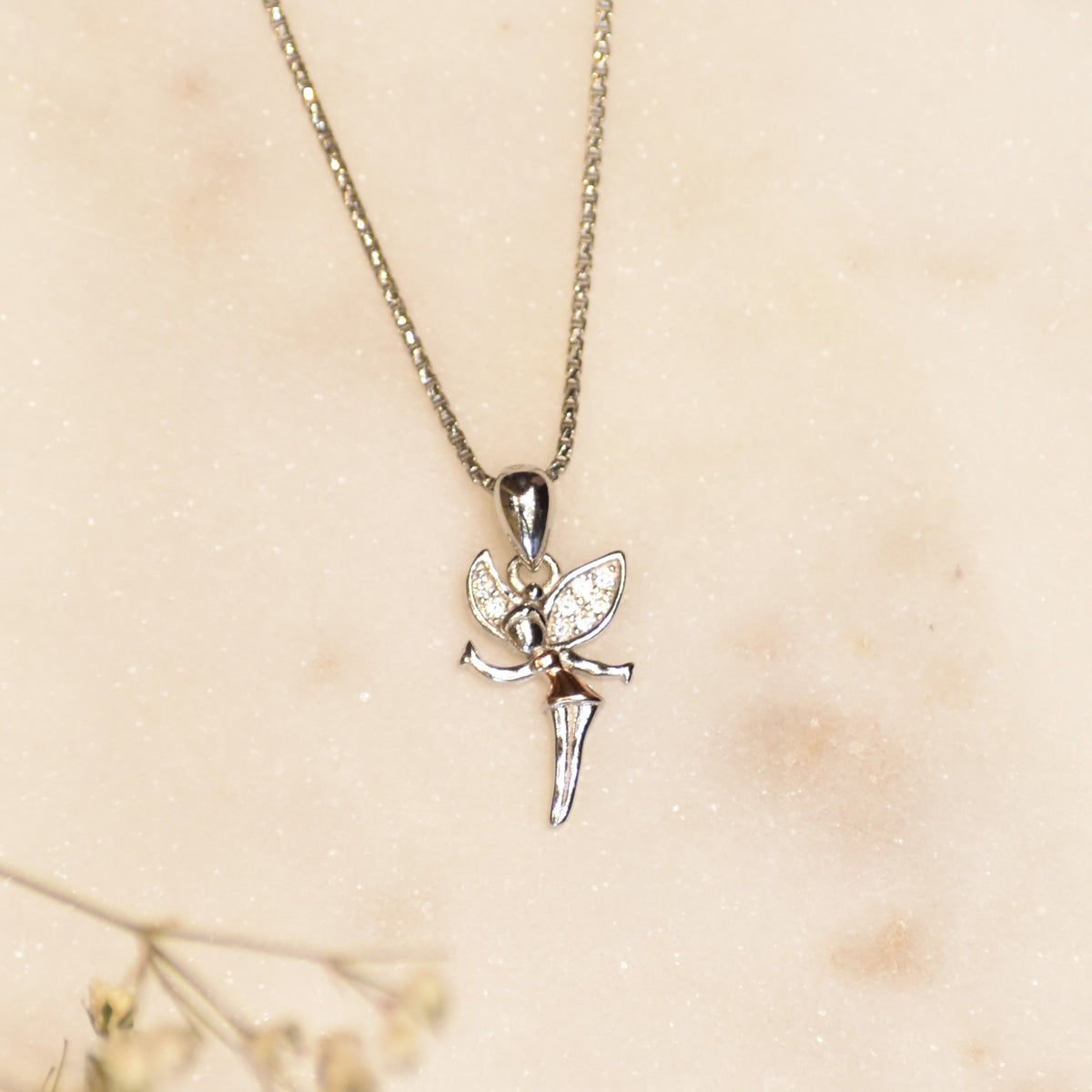 Silver Fairy Pendant Chain – ForHER