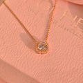 Solitaire Square Necklace