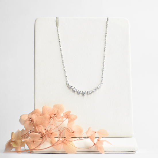 Elegant Dainty Silver Pendant Chain