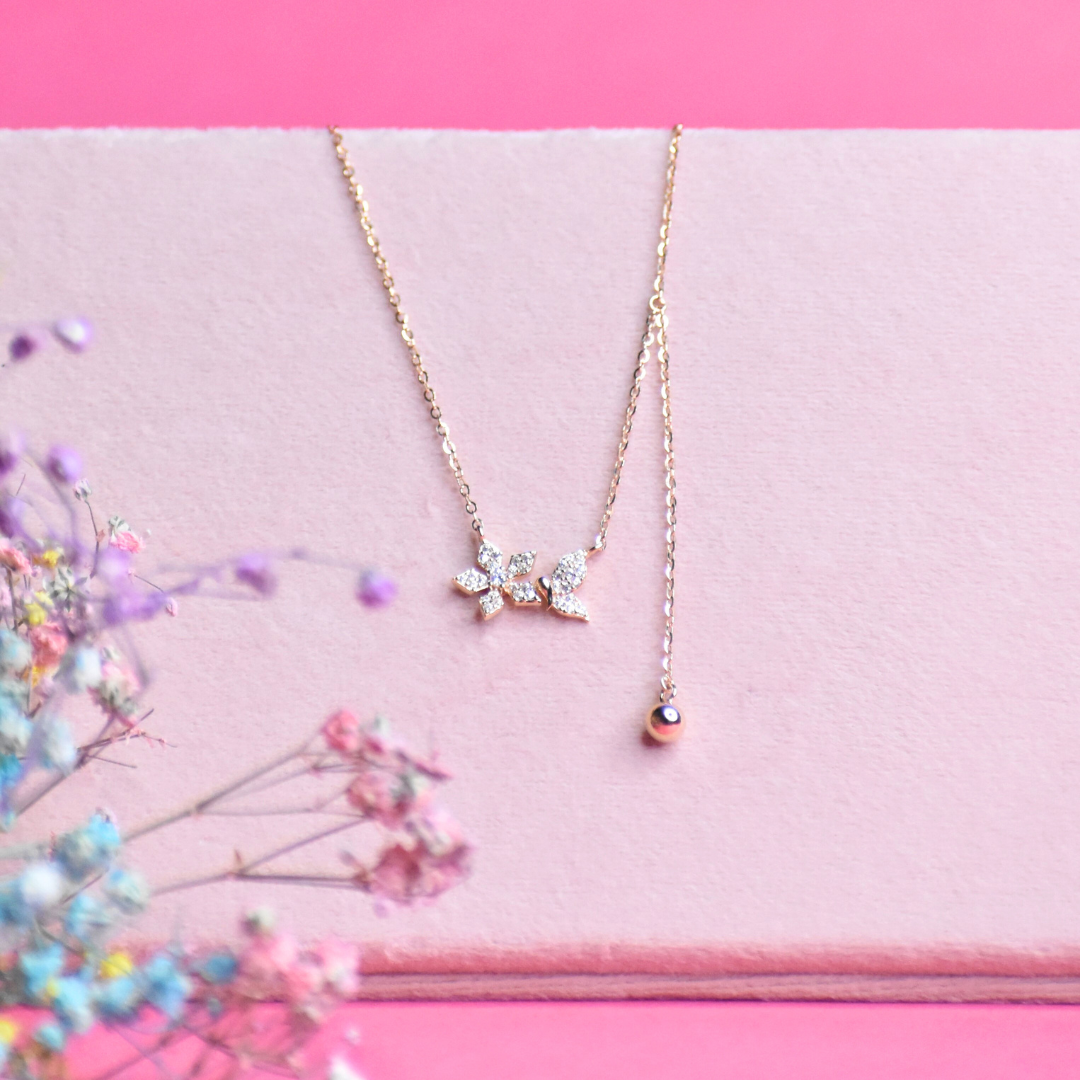 Little Flower Rosegold Pendant Chain