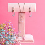 Intricate Droplet Rosegold Pendant Set