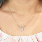 Mystic Rosegold Pendant with chain