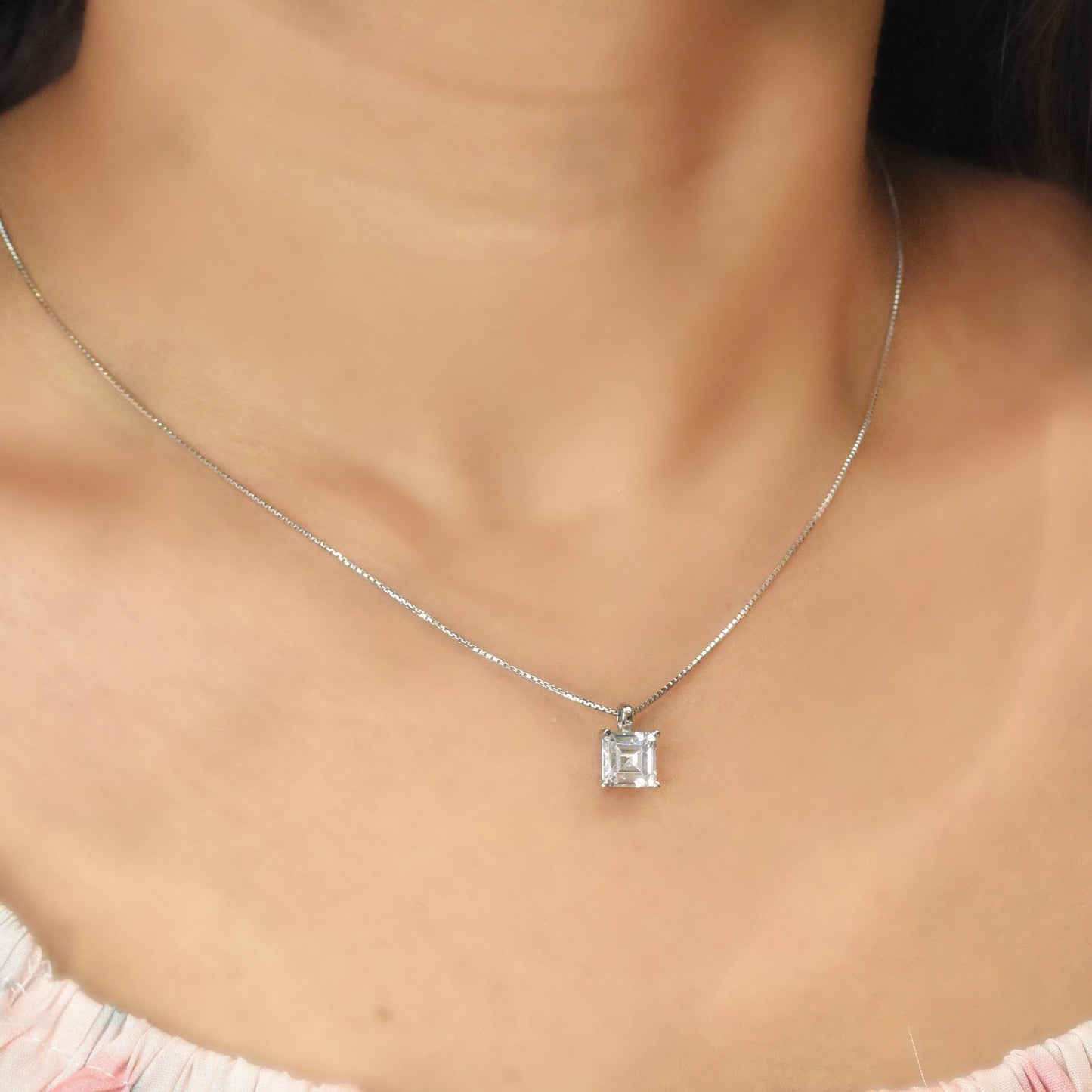 Square Charm Pendant Set