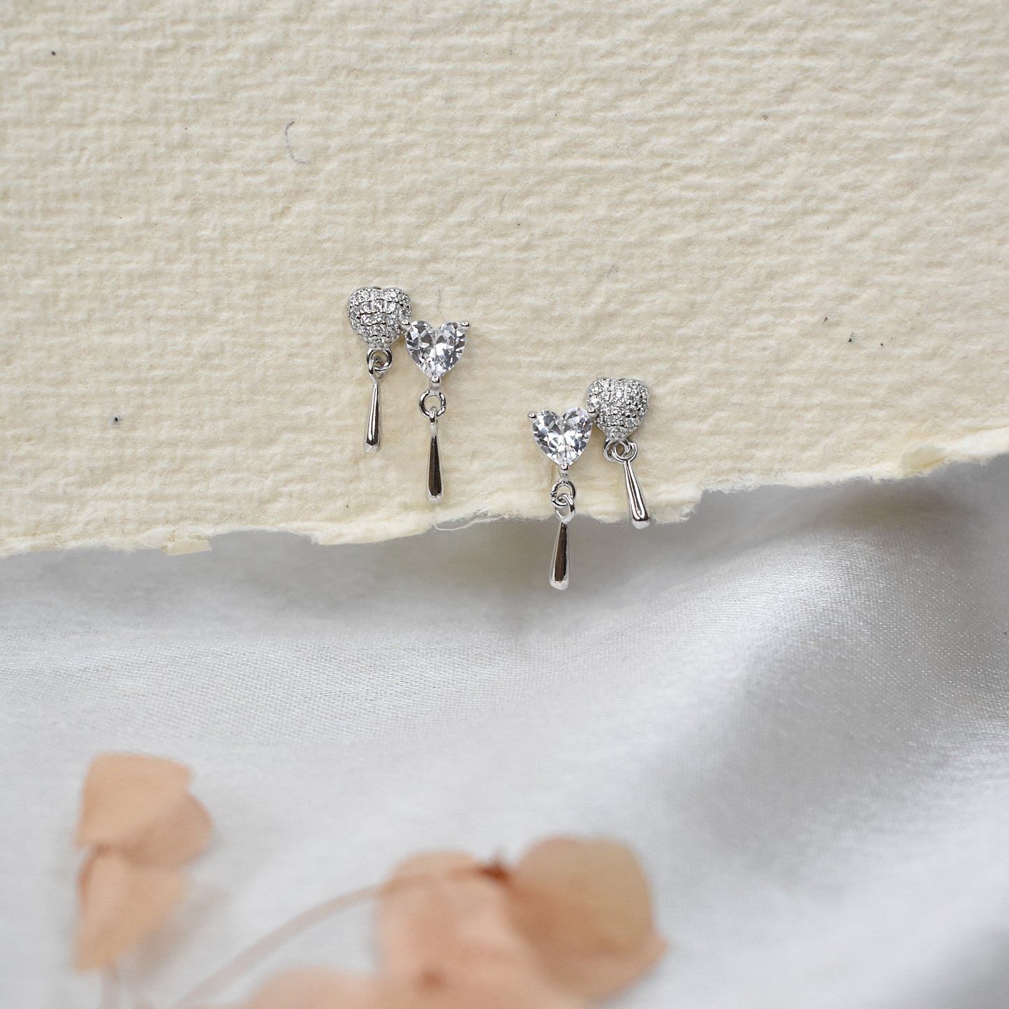 Heart Dangling Earrings
