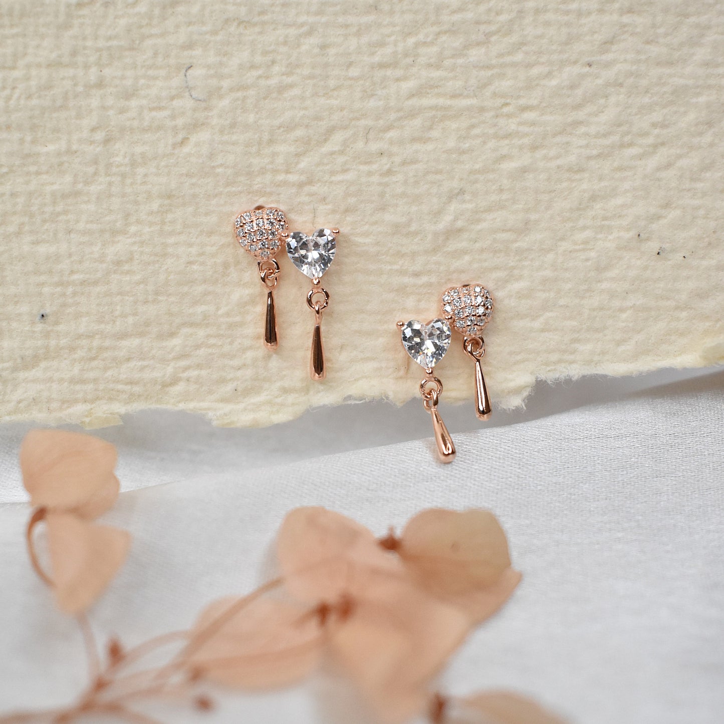 Heart Dangling Earrings