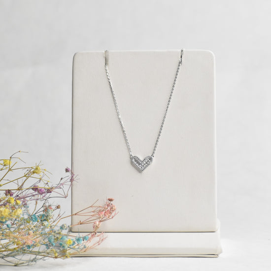 Cold Heart Silver Pendant Chain