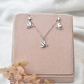 MOP Butterfly Pendant Set