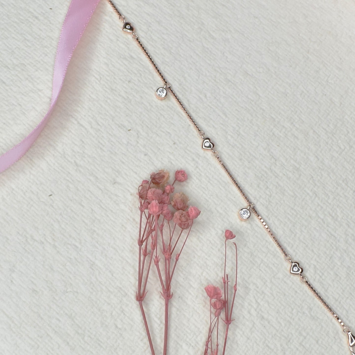 Cute Heart Charm Bracelet