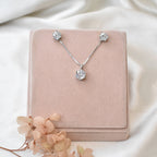 Huge Solitaire Pendant Set