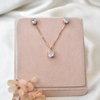 Huge Solitaire Pendant Set