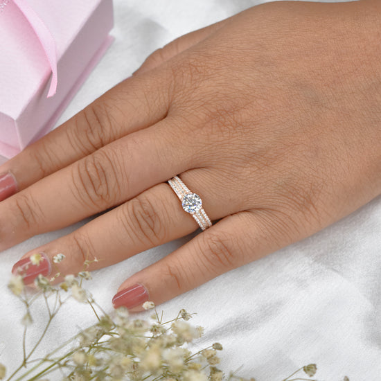 Charming Solitaire Ring