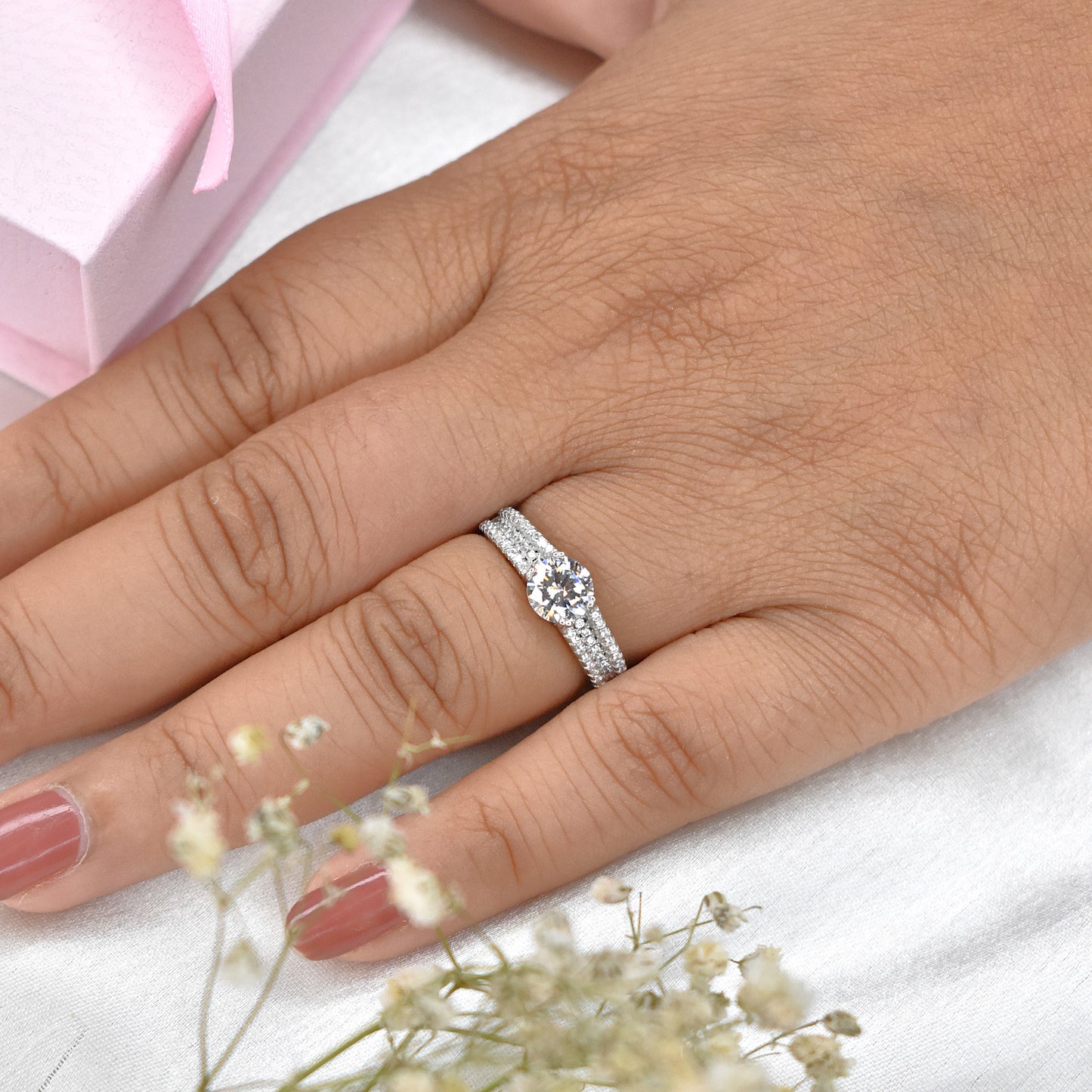 Charming Solitaire Ring