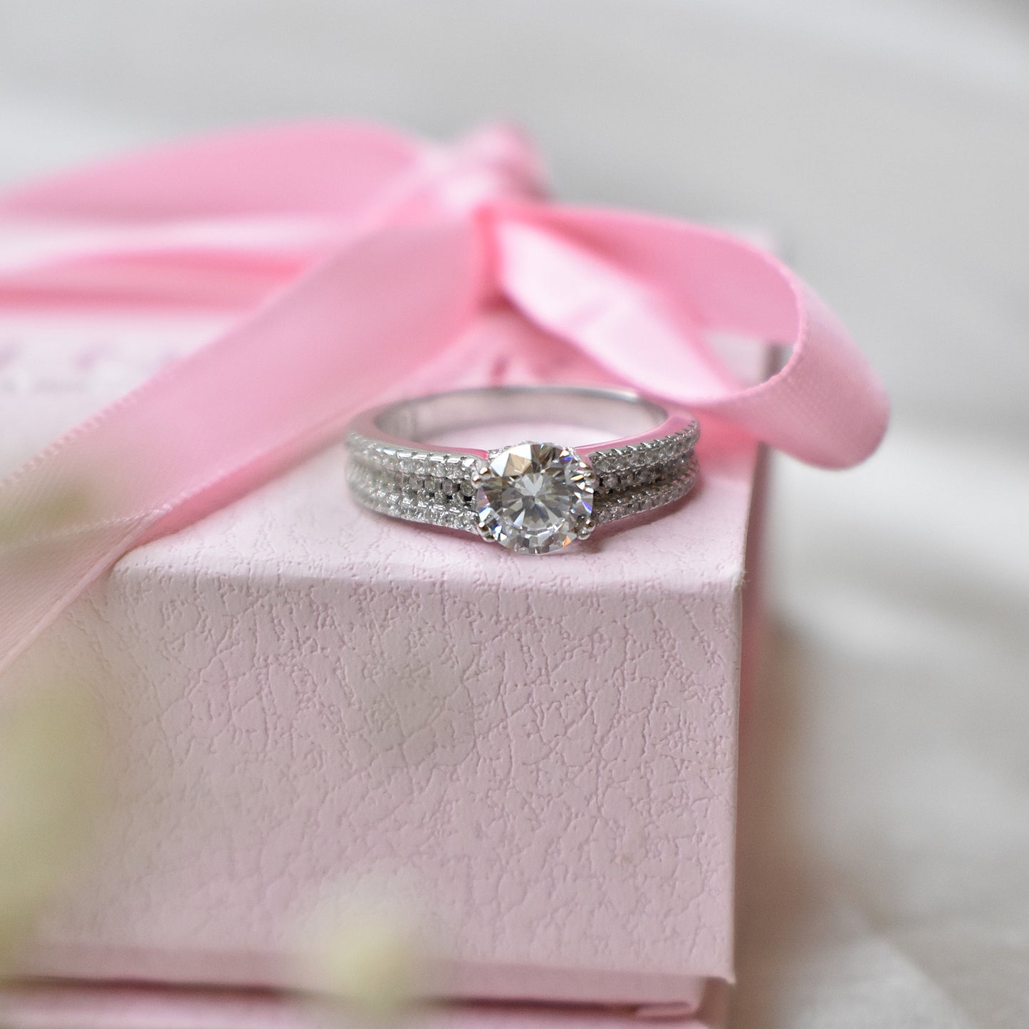 Charming Solitaire Ring