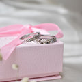 Moon Dust Texture Couple Rings