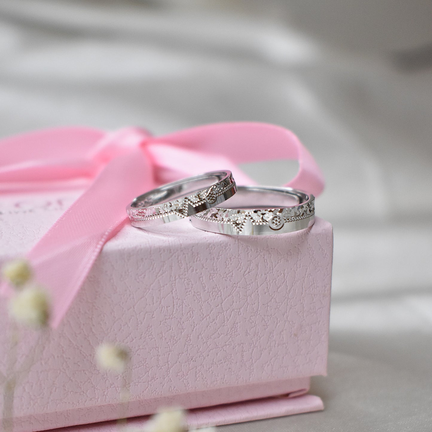 Heartbeat Couple Rings