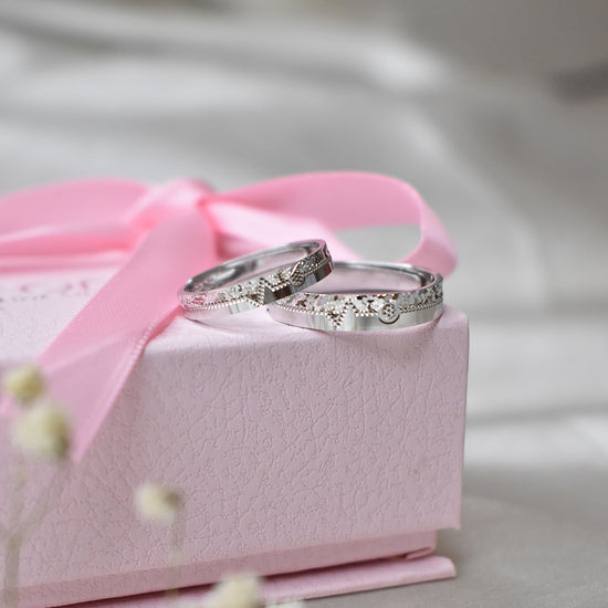 Heartbeat Couple Rings