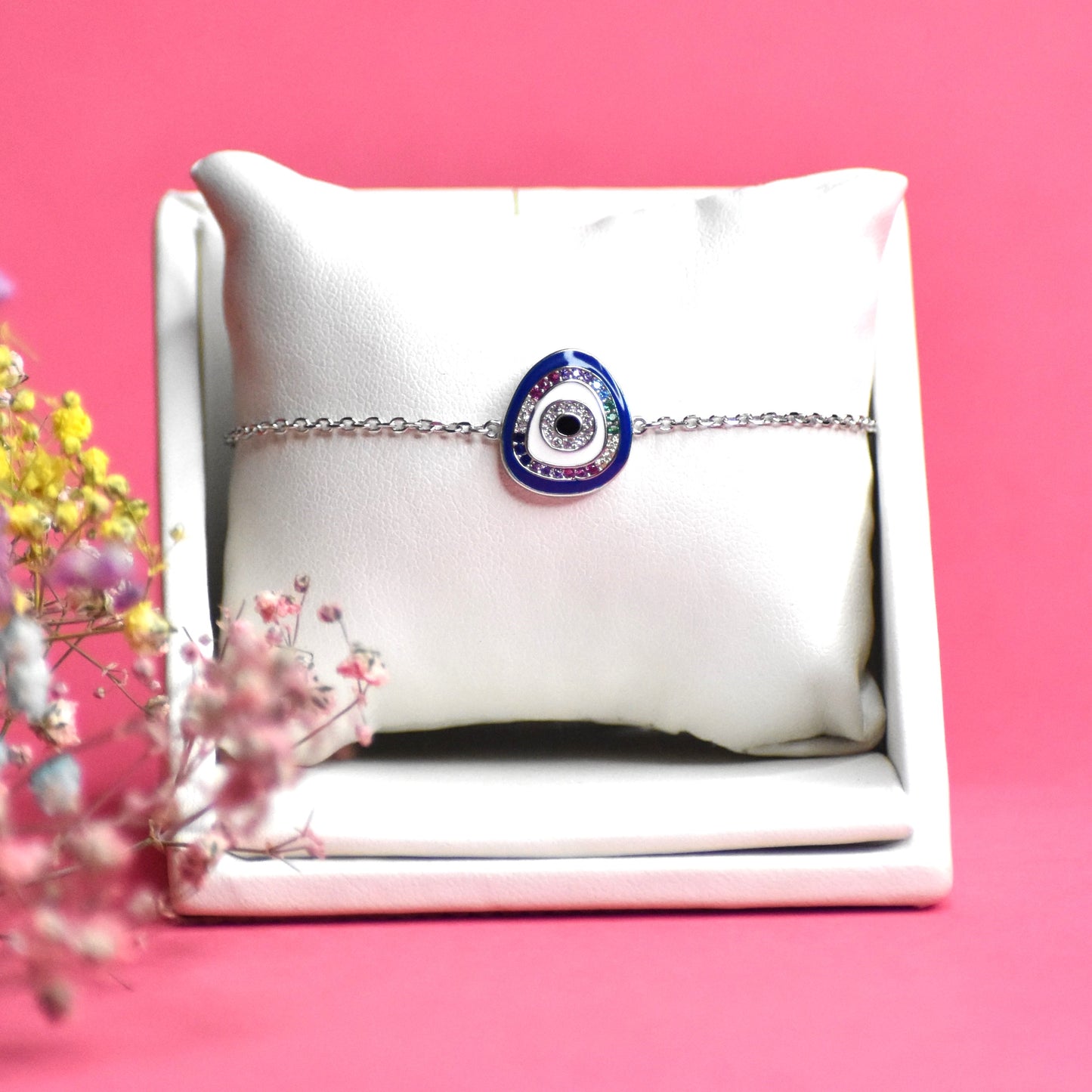 Chubby Evil Eye Chain Bracelet