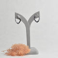 Claw Silver Hoop
