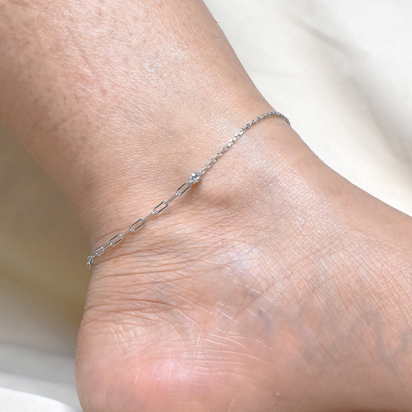 Solitaire Anklet