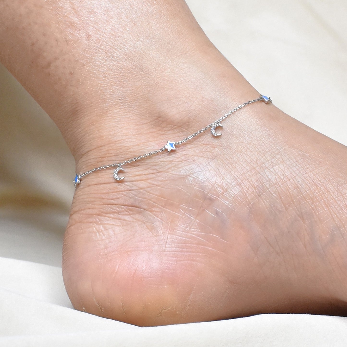 Moon And Stars Anklet