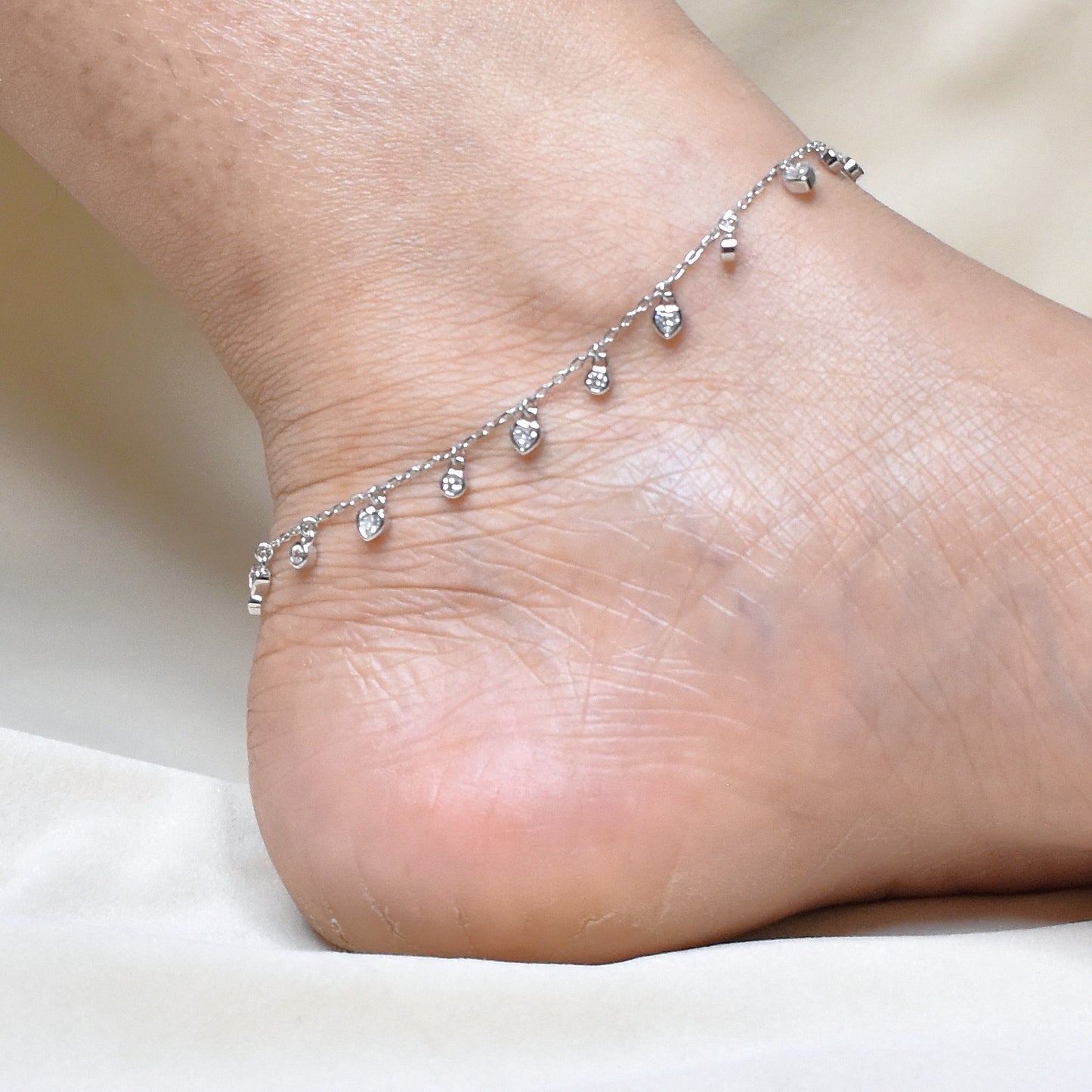 Heart Charm Anklet