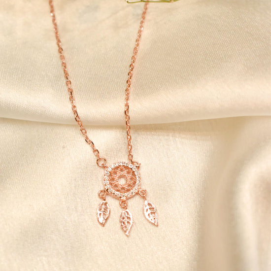 Dream Catcher Rosegold Pendant Chain