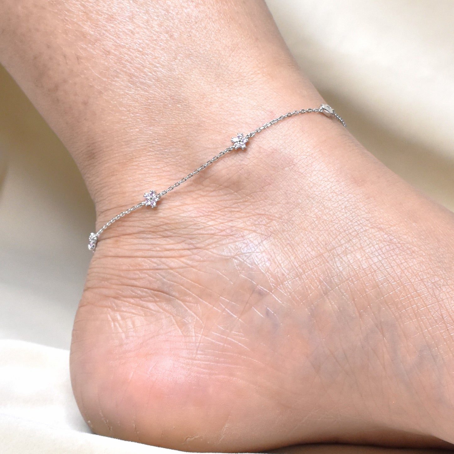 Blushy Flora Anklet