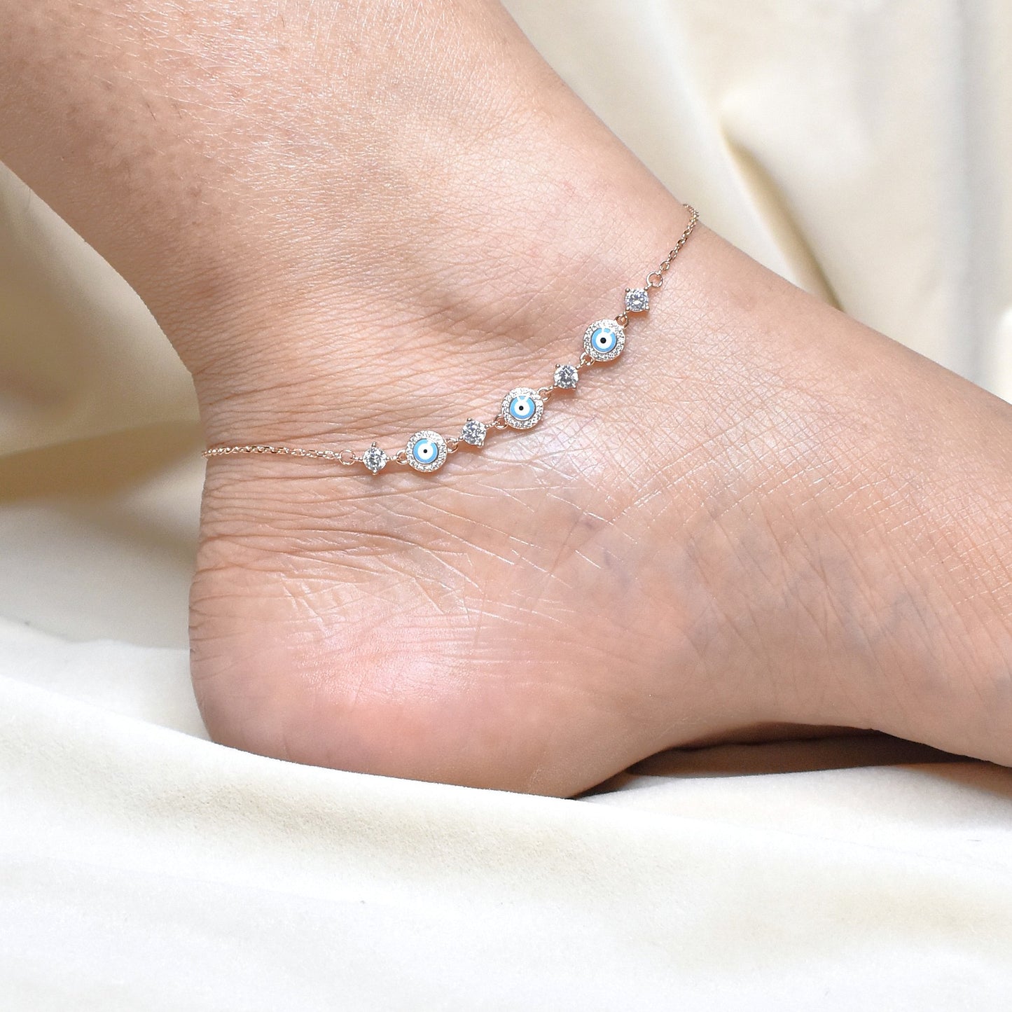 Sparkle Evil Eye Anklet