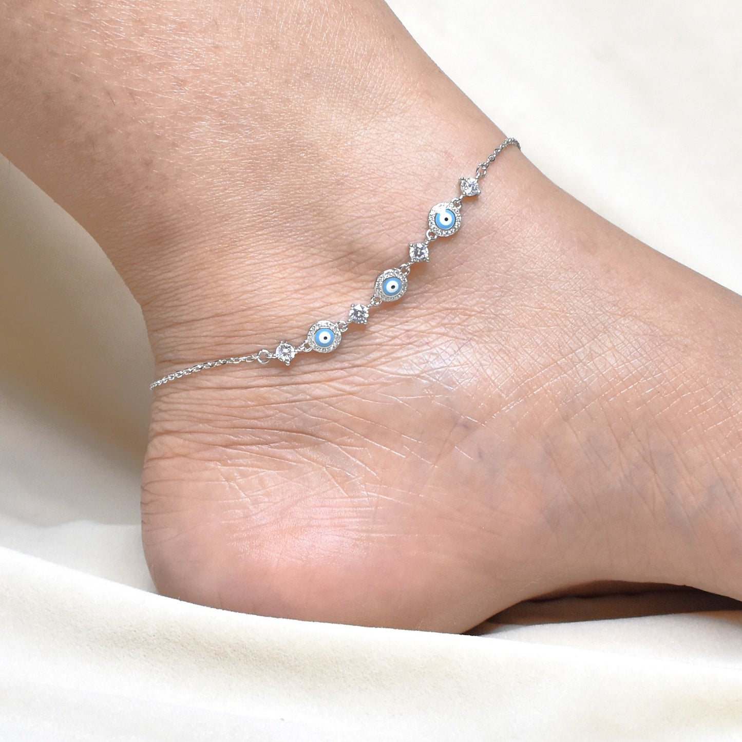 Sparkle Evil Eye Anklet