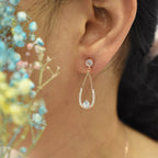 Intricate Droplet Rosegold Pendant Set