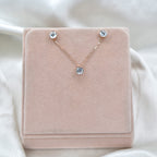 Cute Solitaire Pendant Set