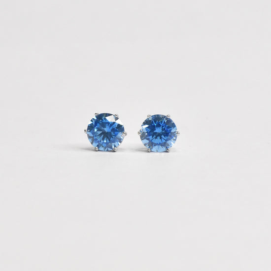 Warm Blue Stud Earrings