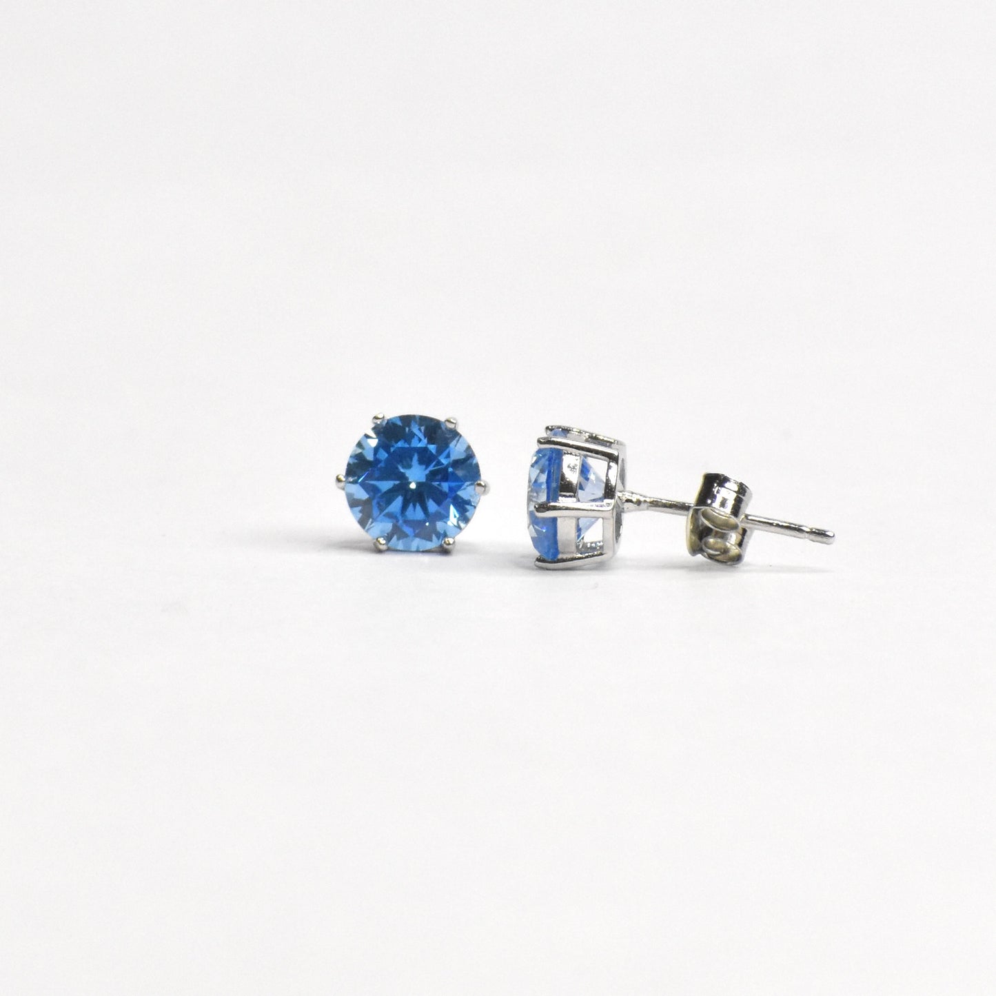 Warm Blue Stud Earrings