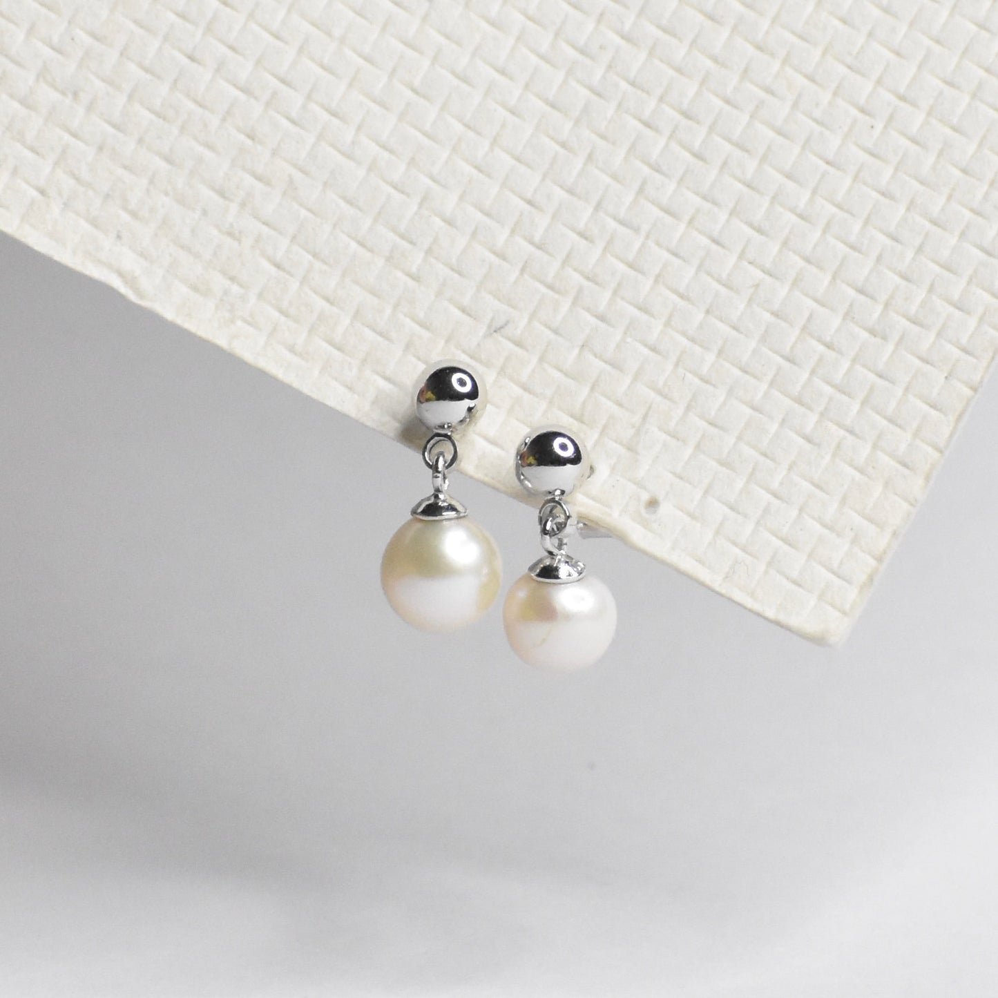 Graceful Pearl Stud Earrings