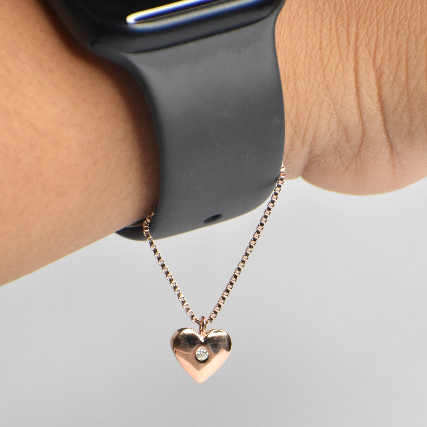 Heart with Diamond Watch charm