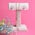Floret with Hanging Pearl Pendant Set