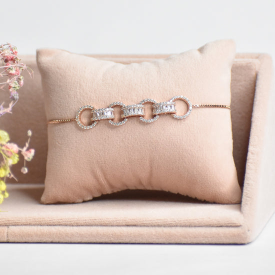 Entangled Rosegold Adjustable Bracelet