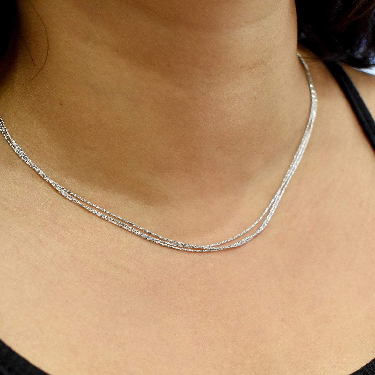 Three Line Silver Chain