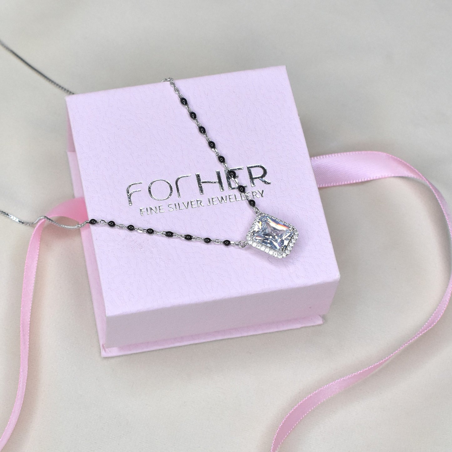 Square Solitaire Mangalsutra