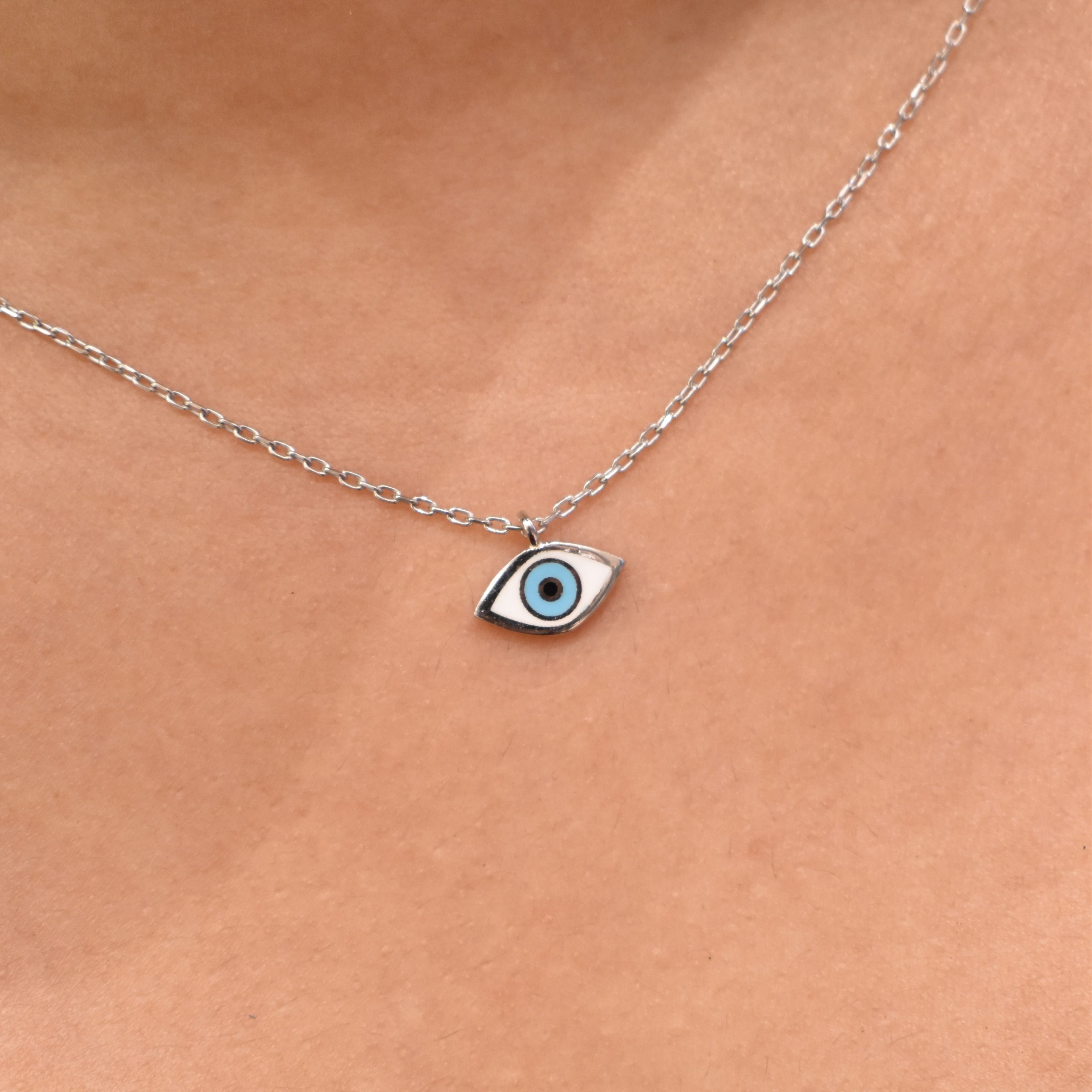 Cute Evil Eye Pendant Chain