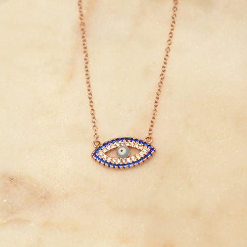 Blingy Evil Eye Pendant Chain