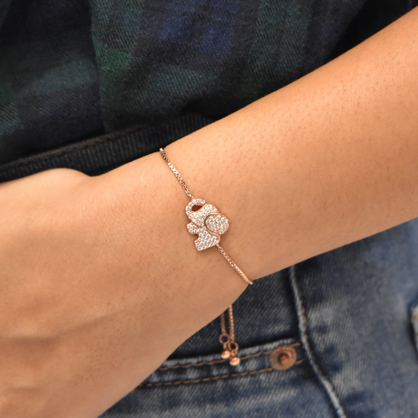 Cutesy Elephant Rosegold Bracelet