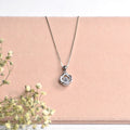 Delicate Floret Sterling Silver Pendant Chain