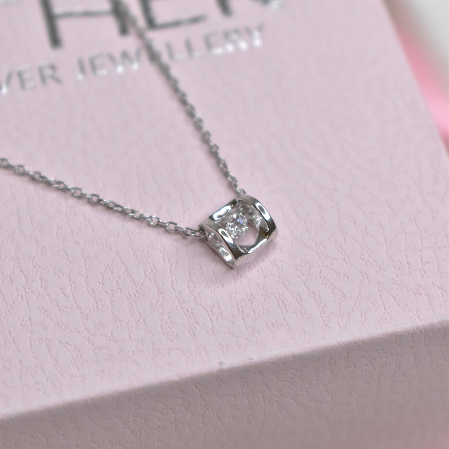 Square Diamond Necklace