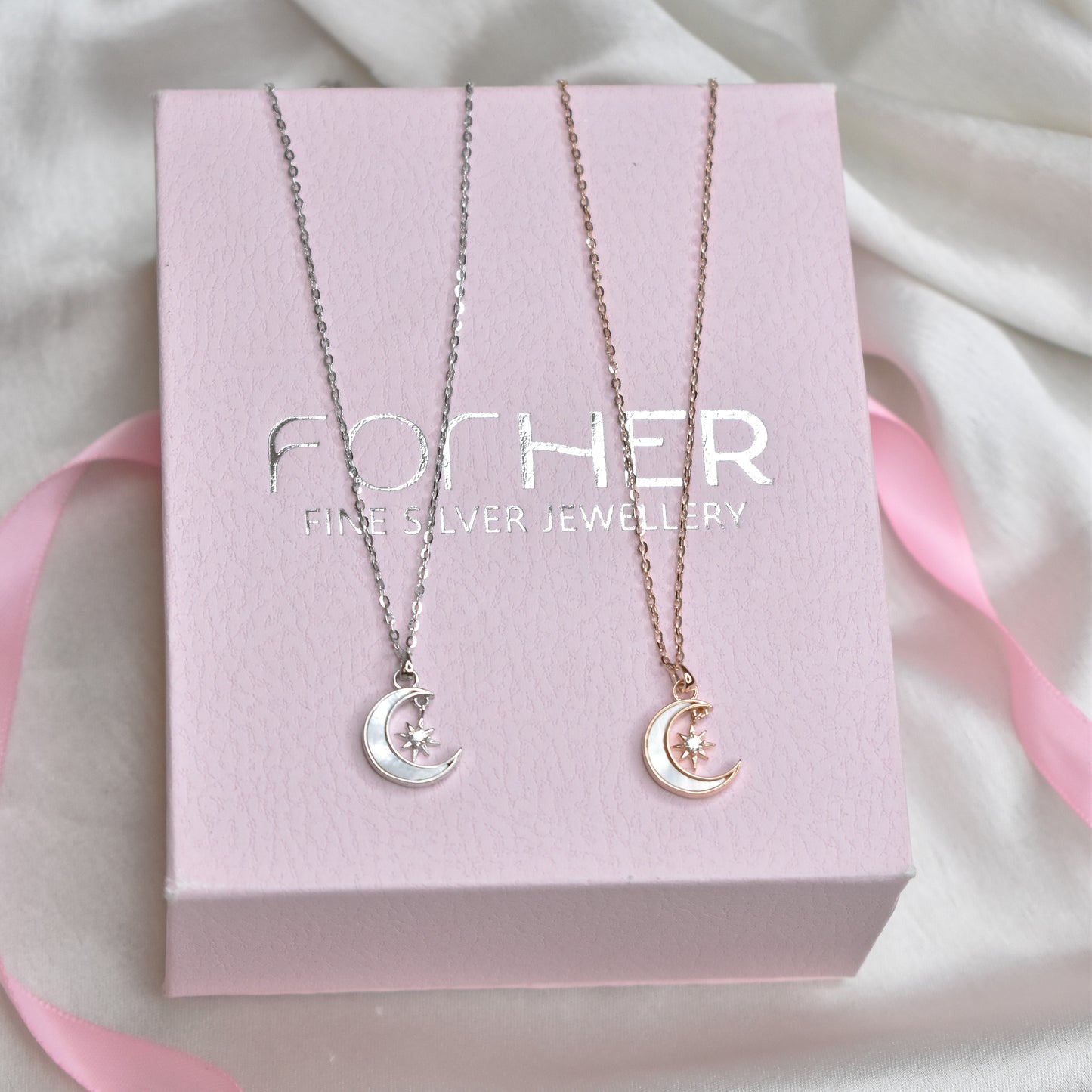 MOP Moon N Star Necklace