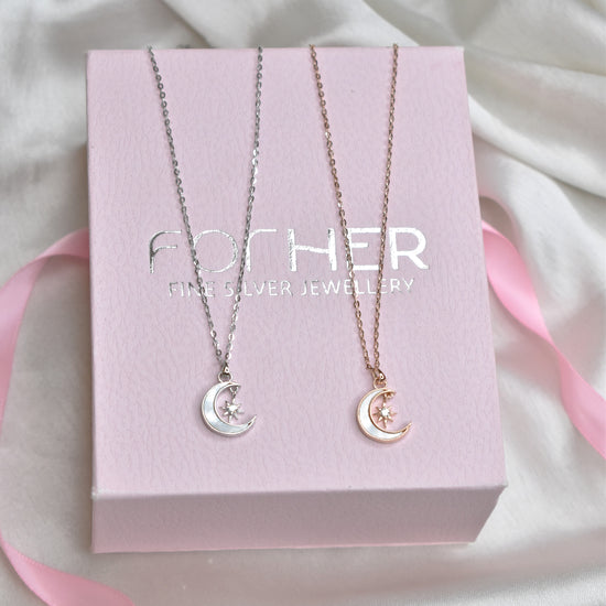 MOP Moon N Star Necklace