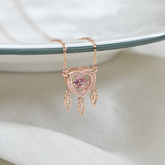 Pink Heart Necklace