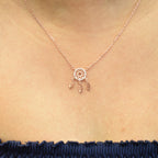 Dream Catcher Rosegold Pendant Chain